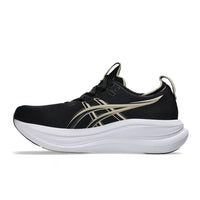 Mens Asics Gel-Nimbus 28 Wide in Black/Feather Grey