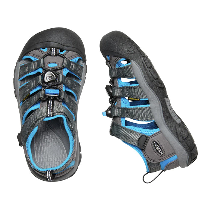 Little Boy Keen Newport H2 in Magnet/Bright Blue | Lucky Shoes