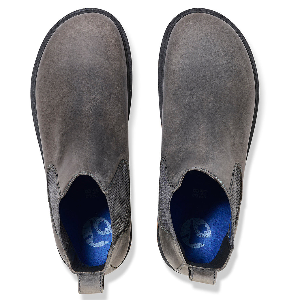 Birkenstock Highwood Slip On Mid 37 グレー Womens Birkenstock Highwood Slip On in Graphite – Lucky Shoes