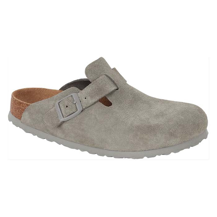 Womens Birkenstock Boston Narrow in Stone Coin