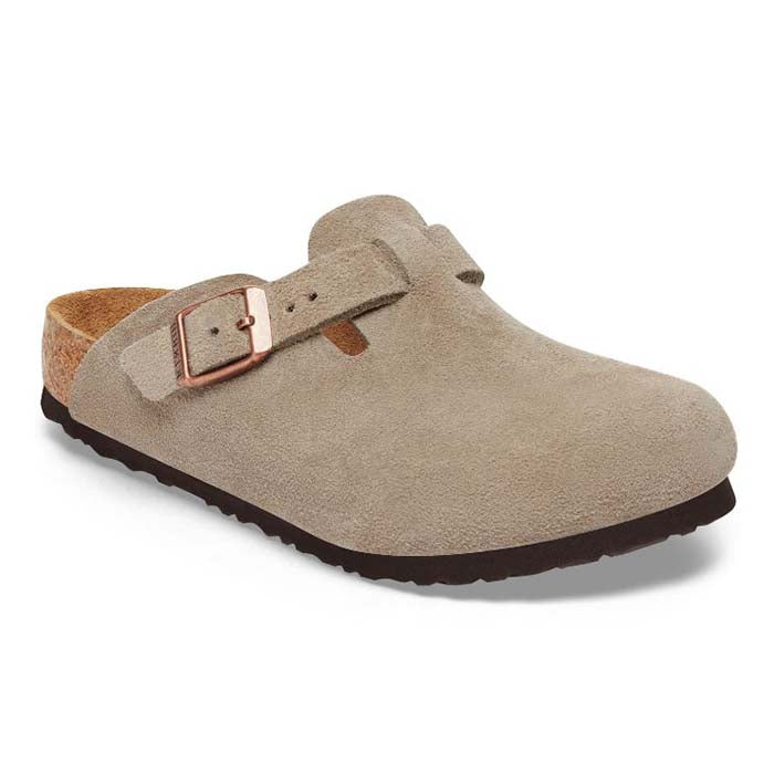 Big Girl Birkenstock Boston Narrow in Taupe