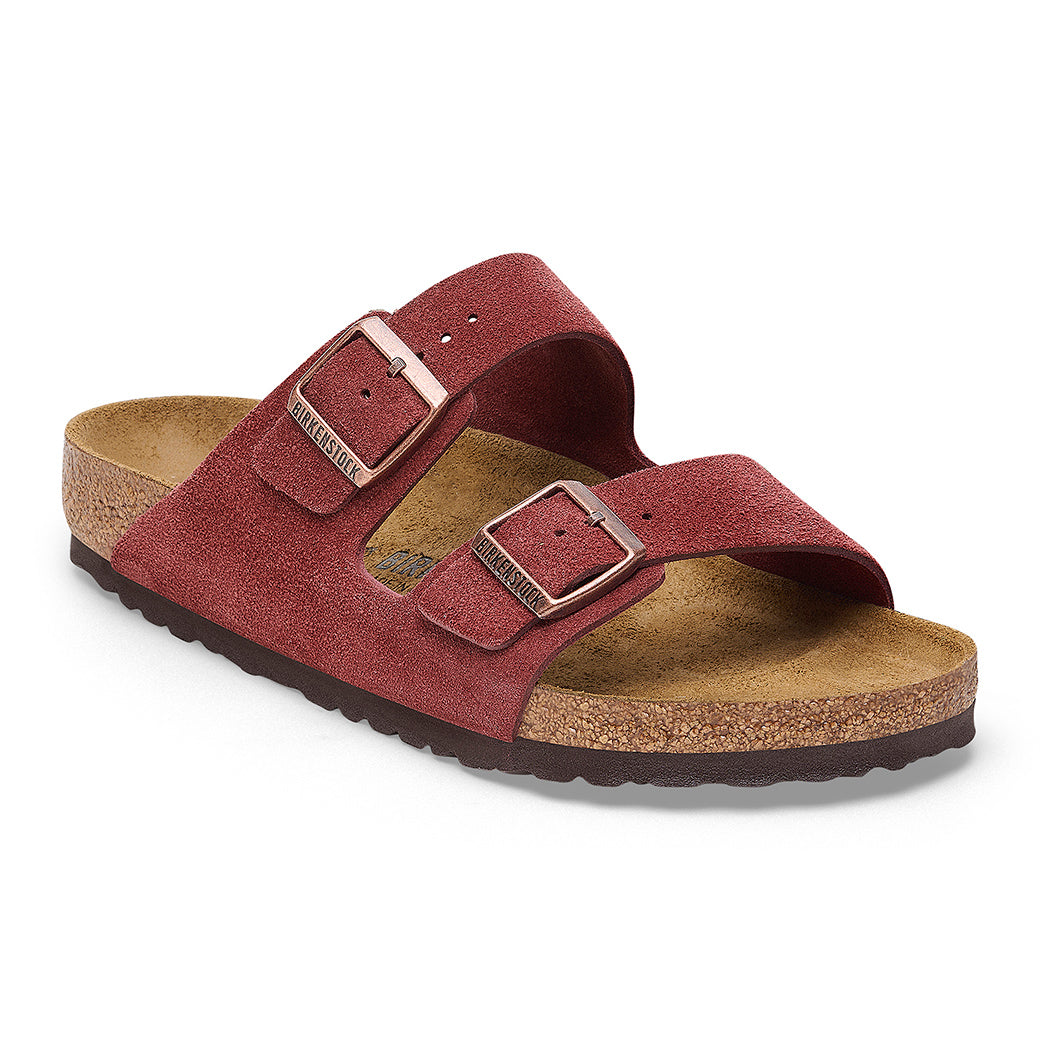 Womens Birkenstock Arizona Suede Narrow in Zinfandel – Lucky Shoes