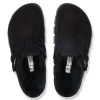 Birkenstock Boston Chunky Shearling Narrow Black