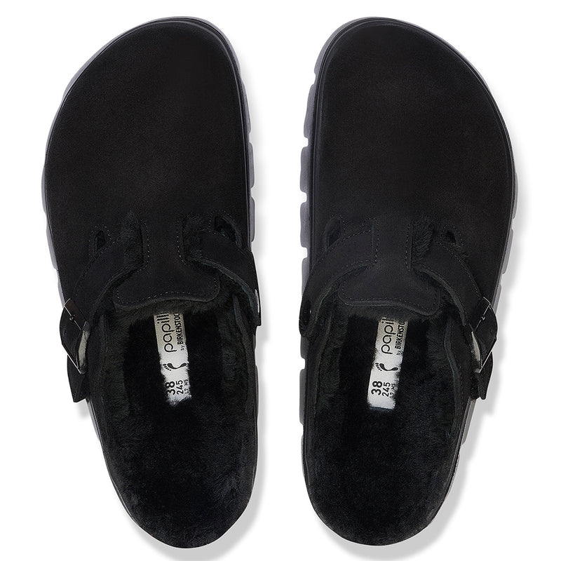 Birkenstock Boston Chunky Shearling Narrow Black