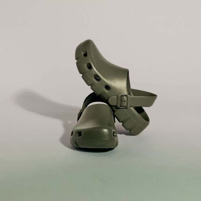 Mens Birkenstock Birki Flow in Khaki