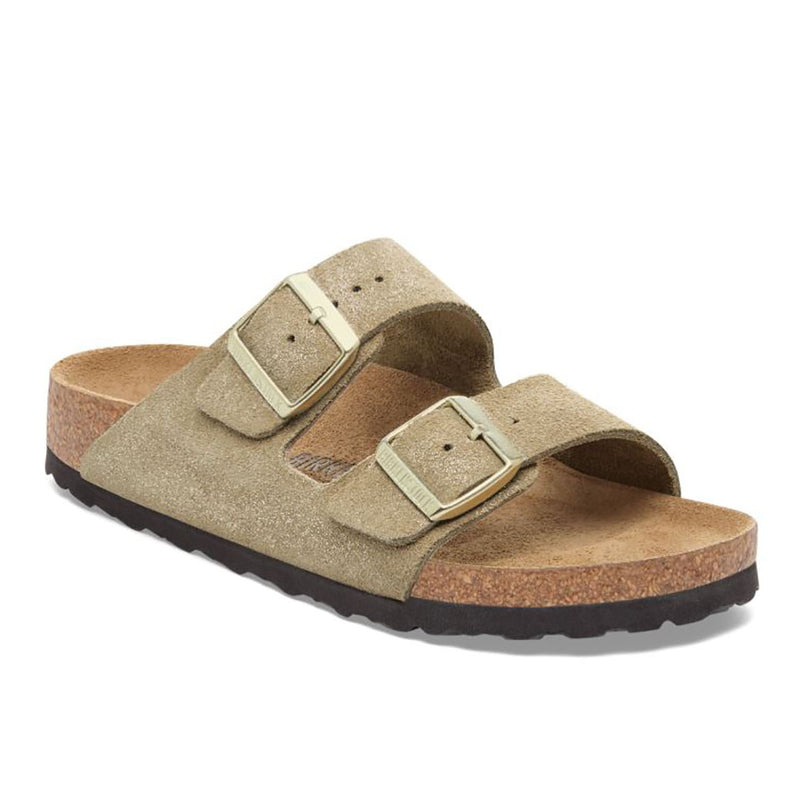 Birkenstock Arizona Suede Narrow Shimmering Taupe