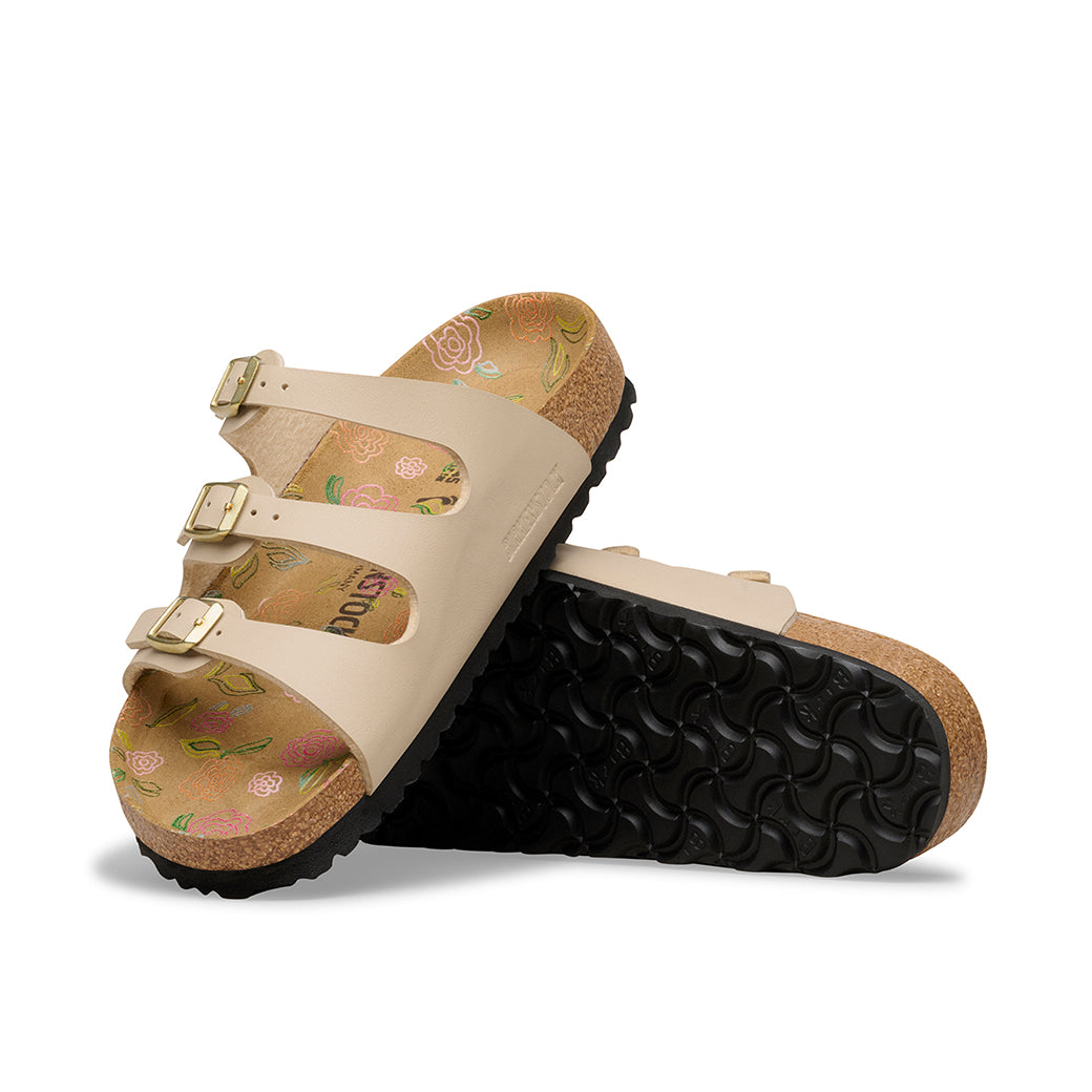 Birkenstock Florida Birko-Flor Flowers Sandcastle