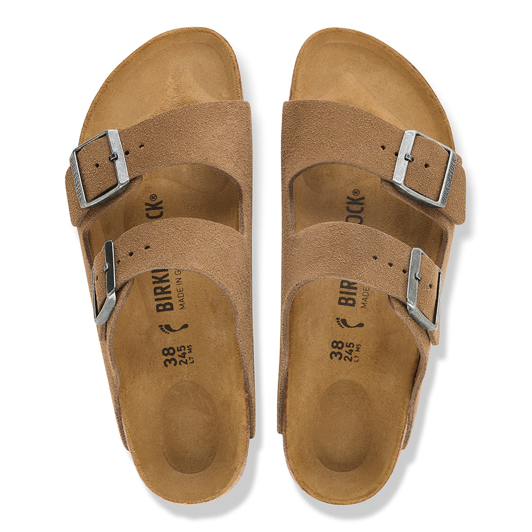 Birkenstock Arizona Suede Narrow Dark Tea