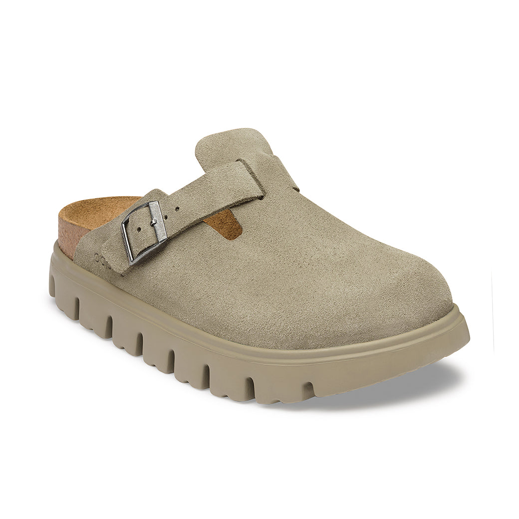 Birkenstock Boston Chunky Suede Narrow Taupe