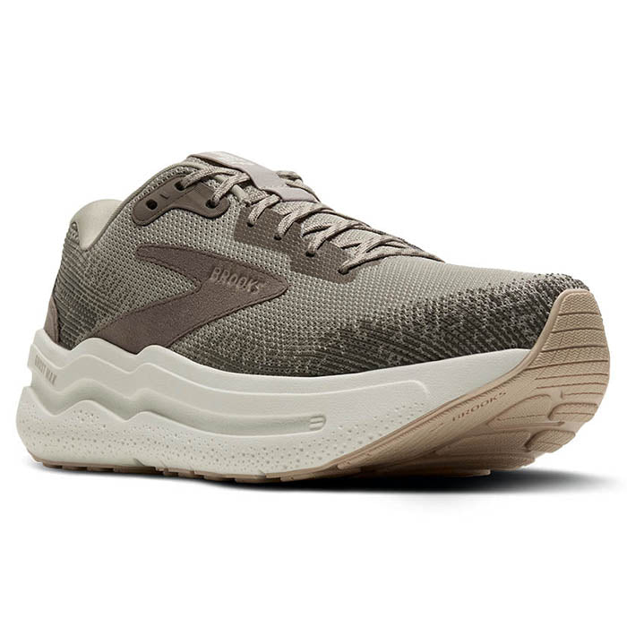Mens Brooks Running Ghost Max in London Fog/Falcon/Coconut – Lucky