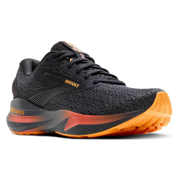 Mens Brooks Running Adrenaline GTS 24 in Black/Ebony/Burnt Sienna