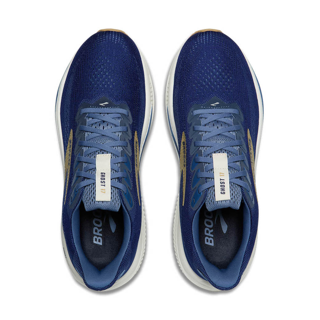 Mens Brooks Running Ghost 17 in Beacon Blue/Moonlight/Starfish