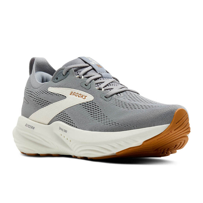 Mens Brooks Running Glycerin 22 in Coconut/Tea/ Blazing Yellow