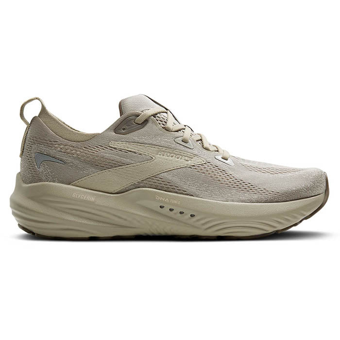 Mens Brooks Running Glycerin 22 in London Fog/Almond Oil/Falcon