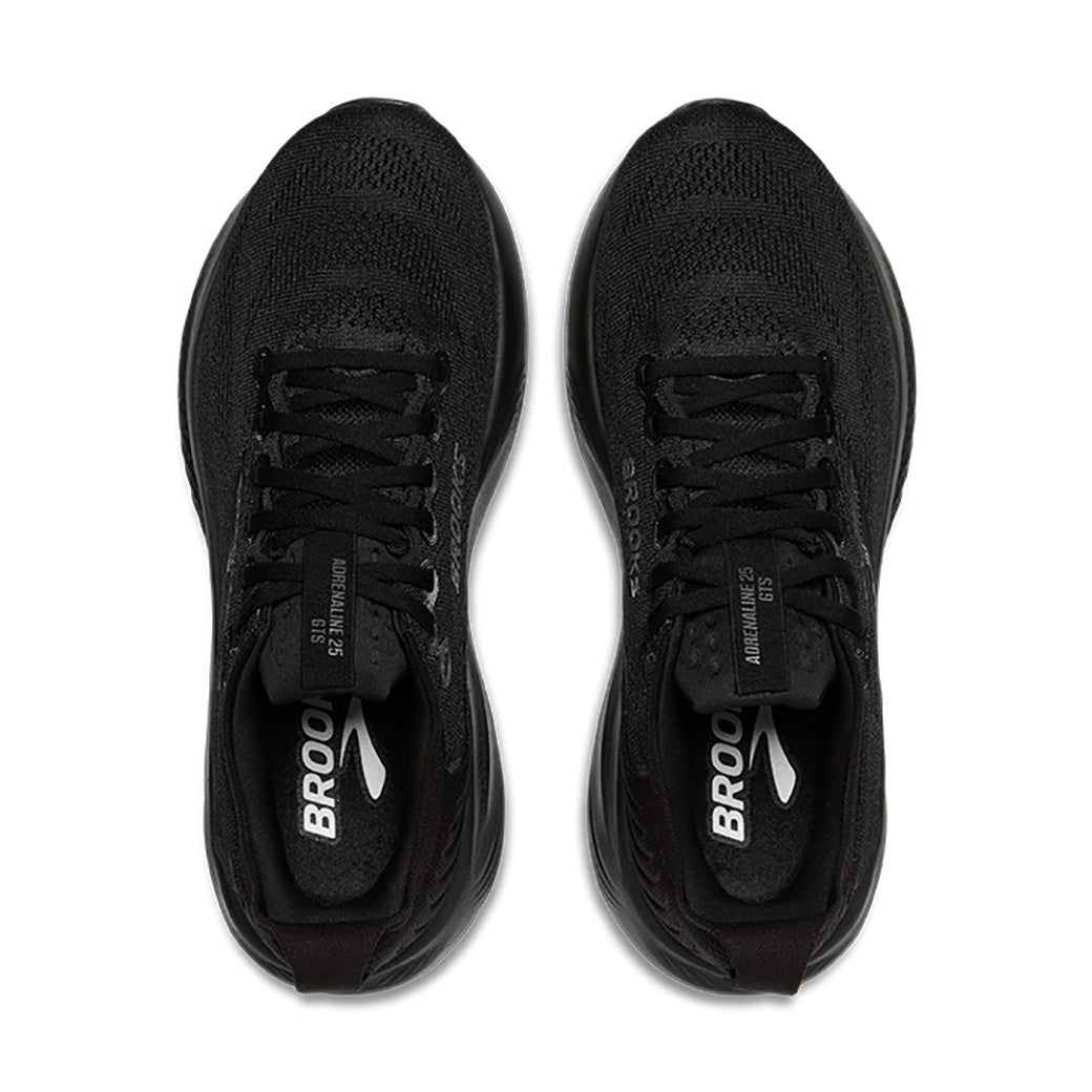 Mens Brooks Running Adrenaline GTS 25 in Black/Black/Ebony