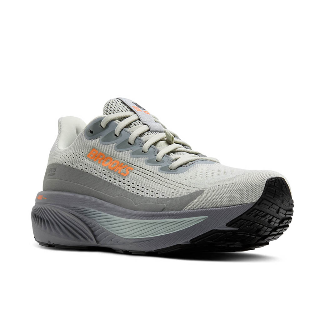 (取寄) ブルックス メンズ ゴースト 17 GTX Brooks men Ghost 17 GTX Smoke/Primer Grey/Orange Mens Brooks Running Ghost 17 GTX in Smoke/Primer Grey/ Orange
