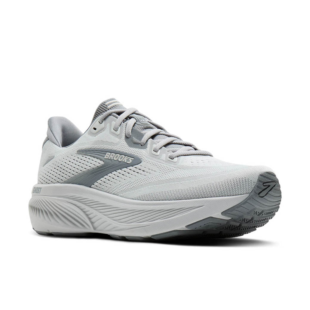 Mens Brooks Running Ghost 18 in Primer Grey/Oyster Mushroom