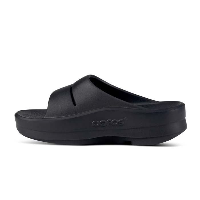 Womens Oofos Oomega Ooahh in Black – Lucky Shoes