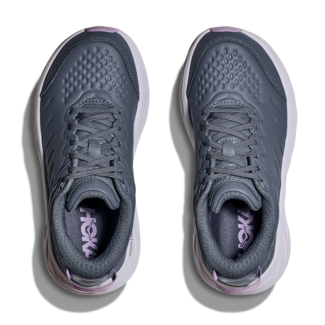 Womens Hoka Bondi SR (Slip Resistant) in Faded Navy/Berry Patch