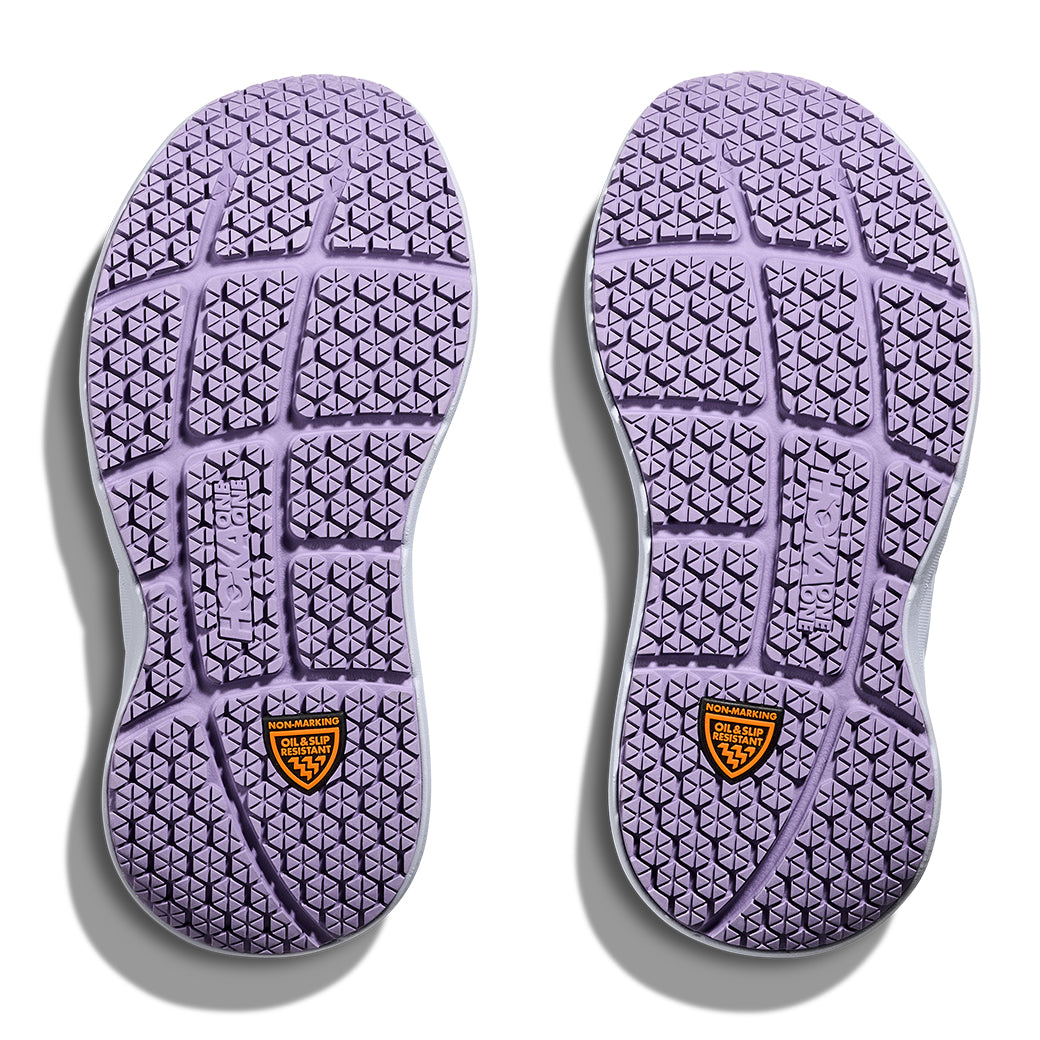 Womens Hoka Bondi SR (Slip Resistant) in Faded Navy/Berry Patch