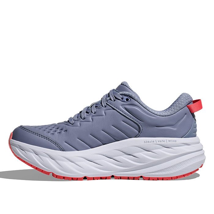 Womens Hoka Bondi SR (Slip Resistant) in Moonlight/Pale Dusk