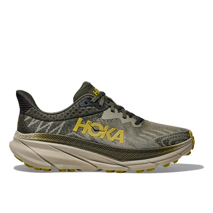 Mens Hoka Challenger ATR 7 Wide in Olive Haze/Forest Cover – Lucky
