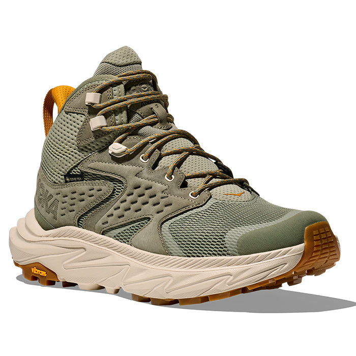Mens Hoka Anacapa 2 Mid GTX in Sea Moss/Oat Milk – Lucky Shoes