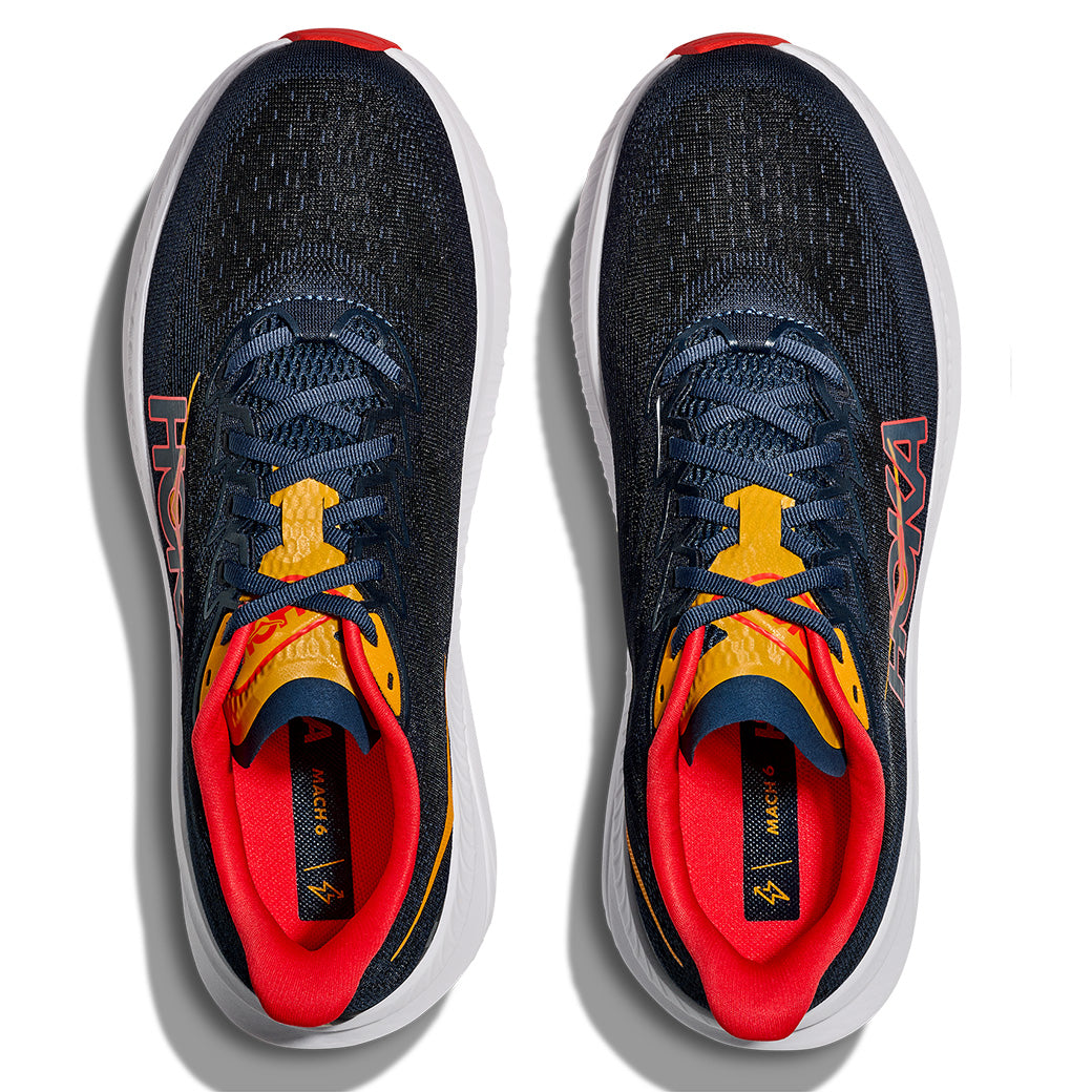 Mens Hoka Mach 6 in Varsity Navy/Nautical Dusk – Lucky Shoes