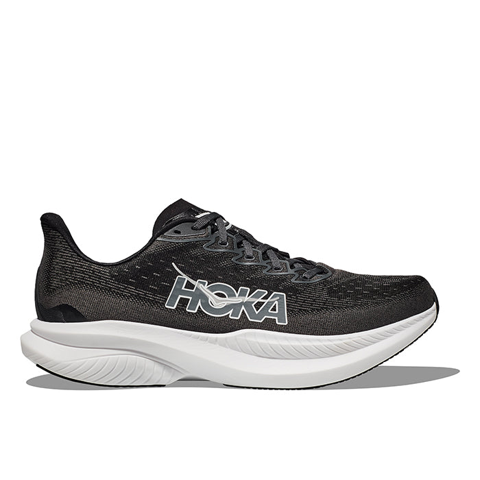 Mens Hoka Mach 6 Wide in Black/White – Lucky Shoes