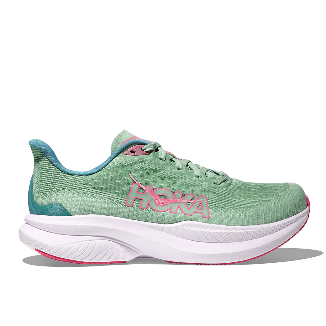 Womens Hoka Mach 6 in Jadeite/ Alpine Blue – Lucky Shoes