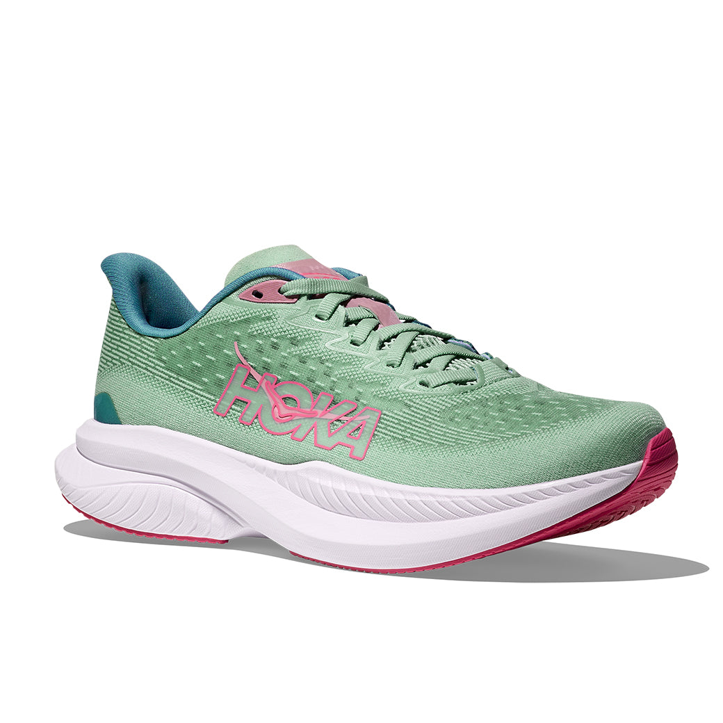 Womens Hoka Mach 6 in Jadeite/ Alpine Blue – Lucky Shoes