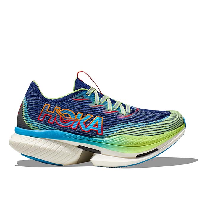 Womens Hoka Cielo X1 in Evening Sky/Lettuce – Lucky Shoes