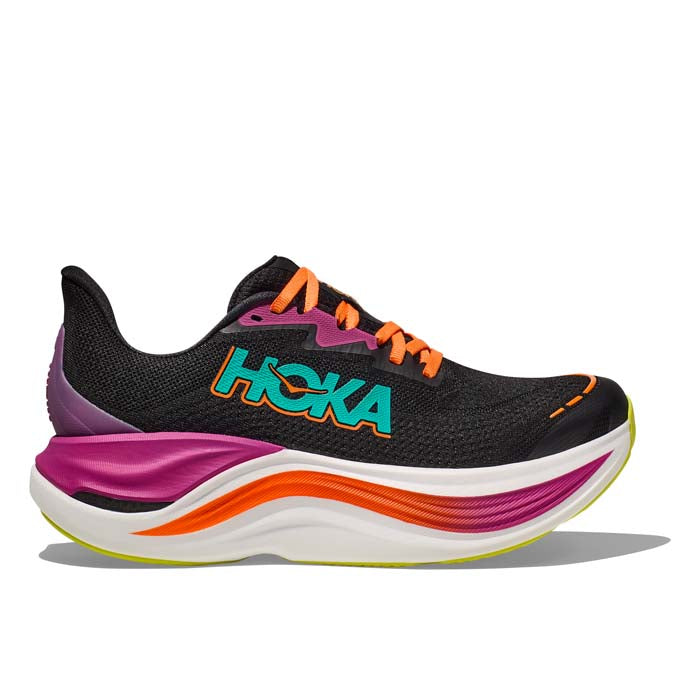 Hoka Skyward X Black/Electric Aqua