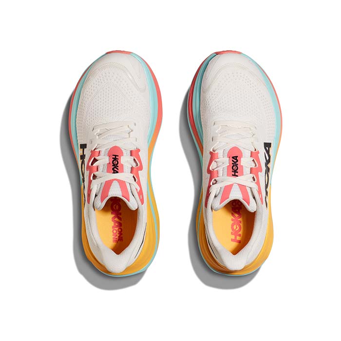 Womens Hoka Skyward X in Blanc De Blanc/Swim Day – Lucky Shoes