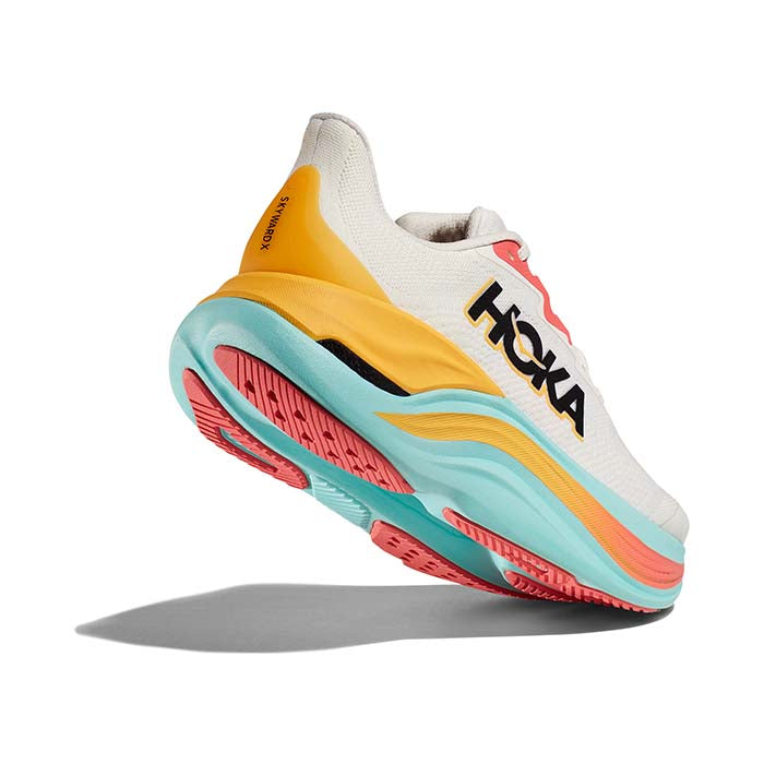 Womens Hoka Skyward X in Blanc De Blanc/Swim Day – Lucky Shoes