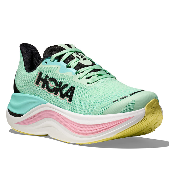Womens Hoka Skyward X in Mint Flourite/Blue Spark – Lucky Shoes