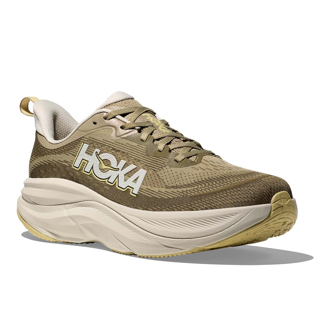 Mens Hoka Skyflow in Wild Mushrom/ Grassland – Lucky Shoes