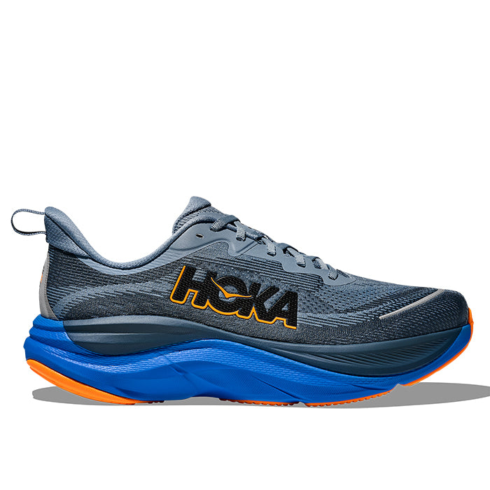 Mens Hoka Skyflow Wide in Downpour/Thunder Cloud – Lucky Shoes
