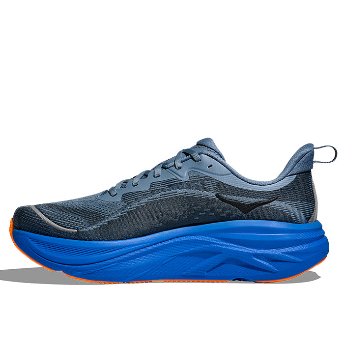 Mens Hoka Skyflow Wide in Downpour/Thunder Cloud – Lucky Shoes