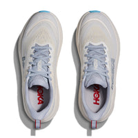 Womens Hoka Skyflow Wide in Alabaster/Mineral Blue