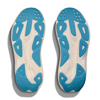 Womens Hoka Skyflow Wide in Alabaster/Mineral Blue