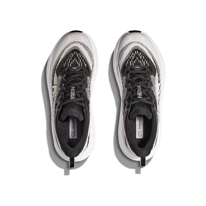 Womens Hoka Skyflow Wide in Black/White – Lucky Shoes