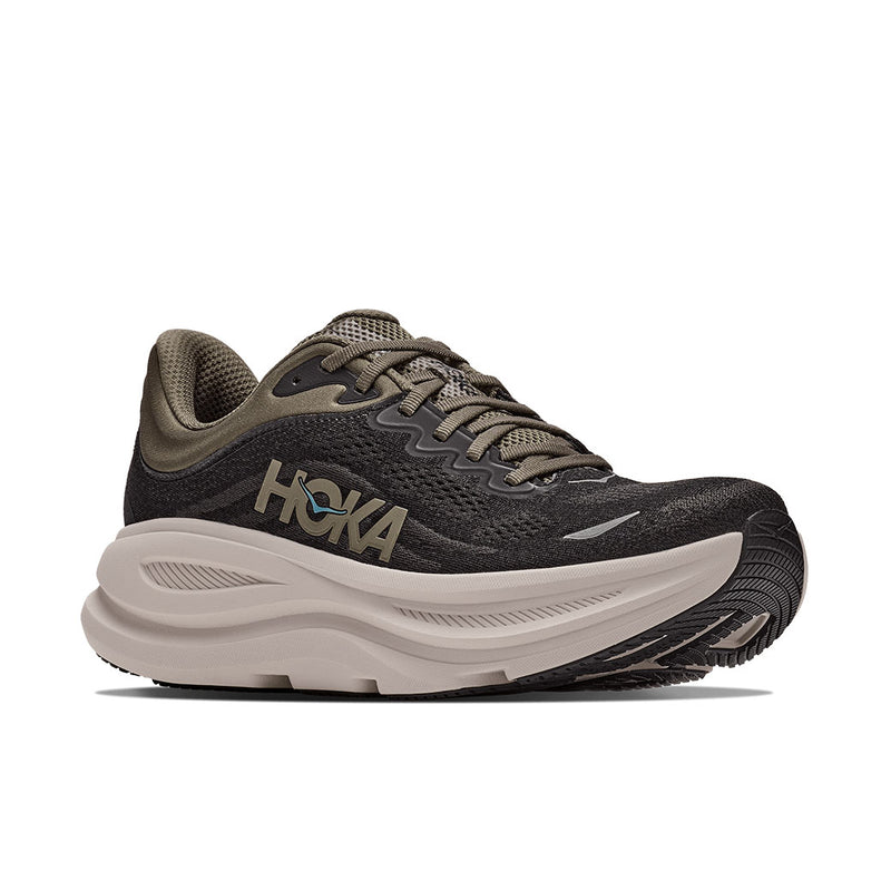 Hoka Bondi 9 Black/ River Rock Grey