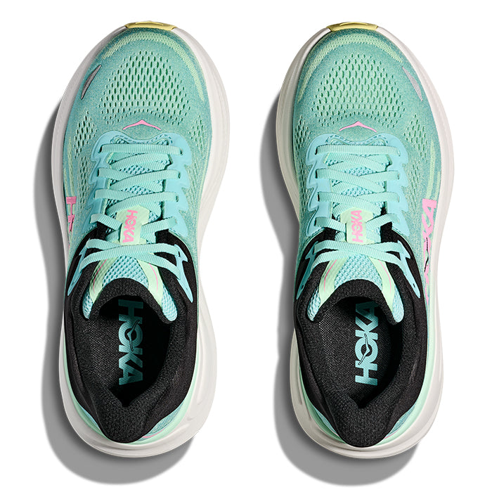 Womens Hoka Bondi 9 in Blue Spark/Mint Flourite – Lucky Shoes