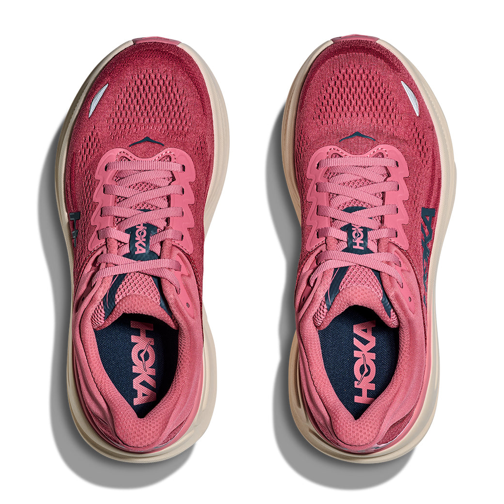 Womens Hoka Bondi 9 in Lingonberry/Cranberry – Lucky Shoes