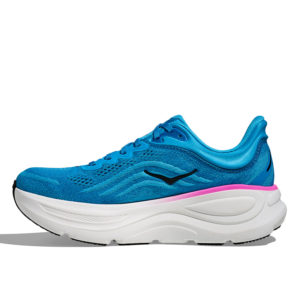 Womens Hoka Bondi 9 in Skyward Blue / Neon Fuchsia – Lucky Shoes