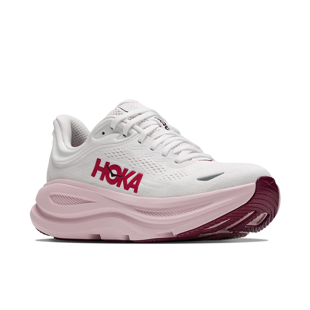 Hoka Bondi 9 White/Pink Opal