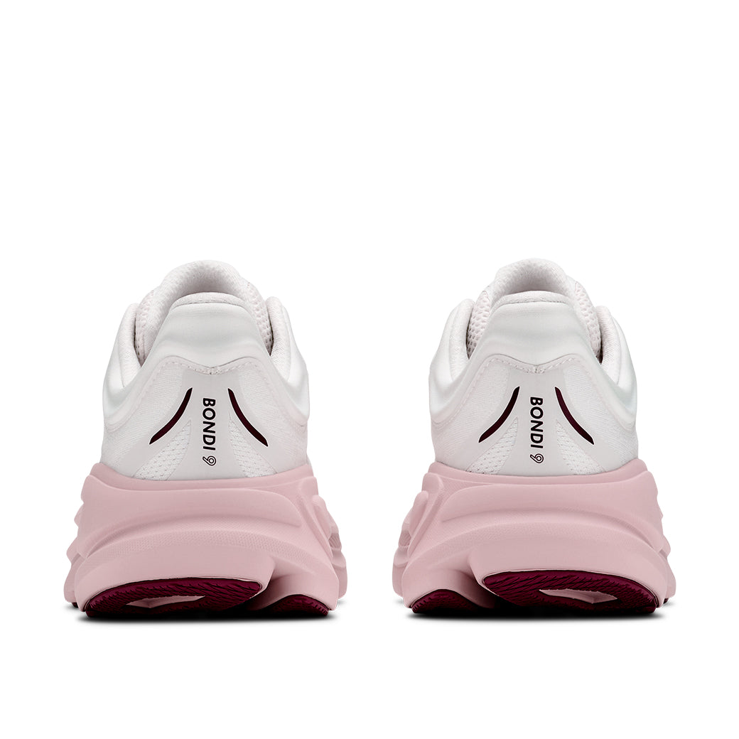 Hoka Bondi 9 White/Pink Opal
