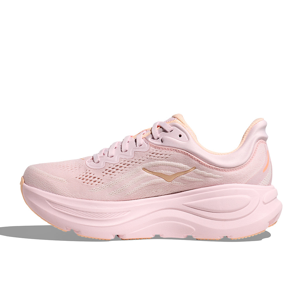 Womens Hoka Bondi 9 Wide in Lilac Cream/Tangerine Glow
