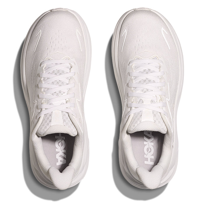 Womens Hoka Clifton 10 in White/White – Lucky Shoes
